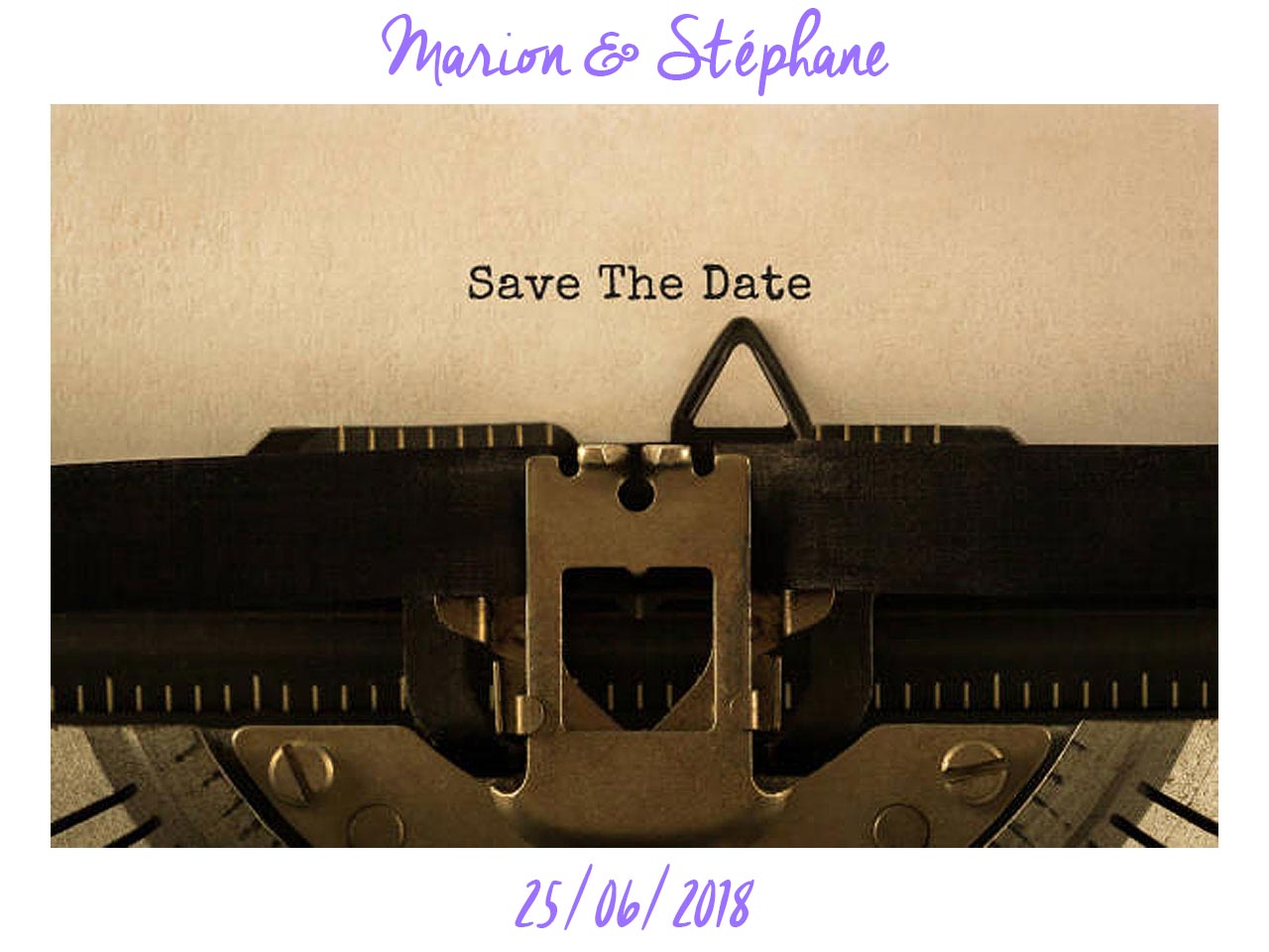 Save the date mariage Vintage : le faire part rétro vous va si bien