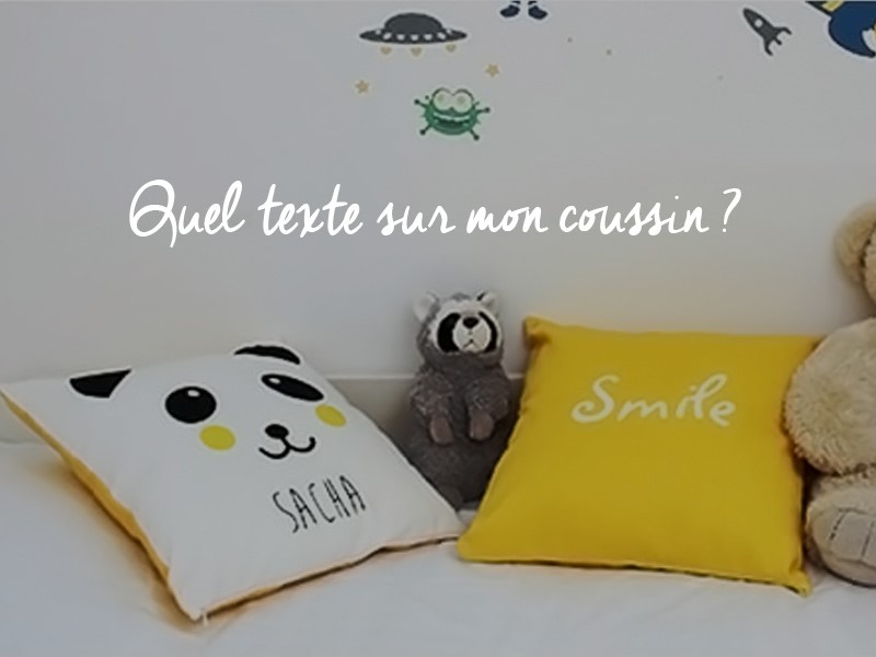 Coussin personnalisé avec photo et texte – Persosublim