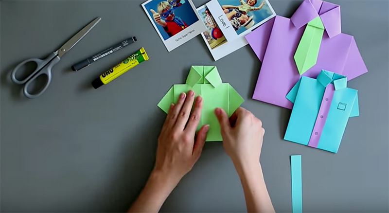 Origami : Comment faire une chemise en papier 