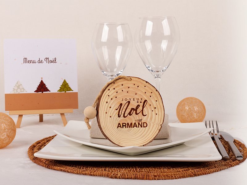 marque place deco bois noel