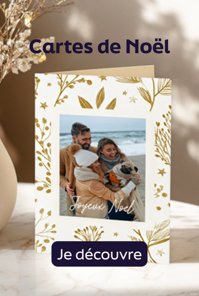 Carte pour souhaiter un joyeux Noëk de façon personnalisée