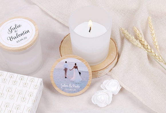 Bougie personnalisée Photoweb