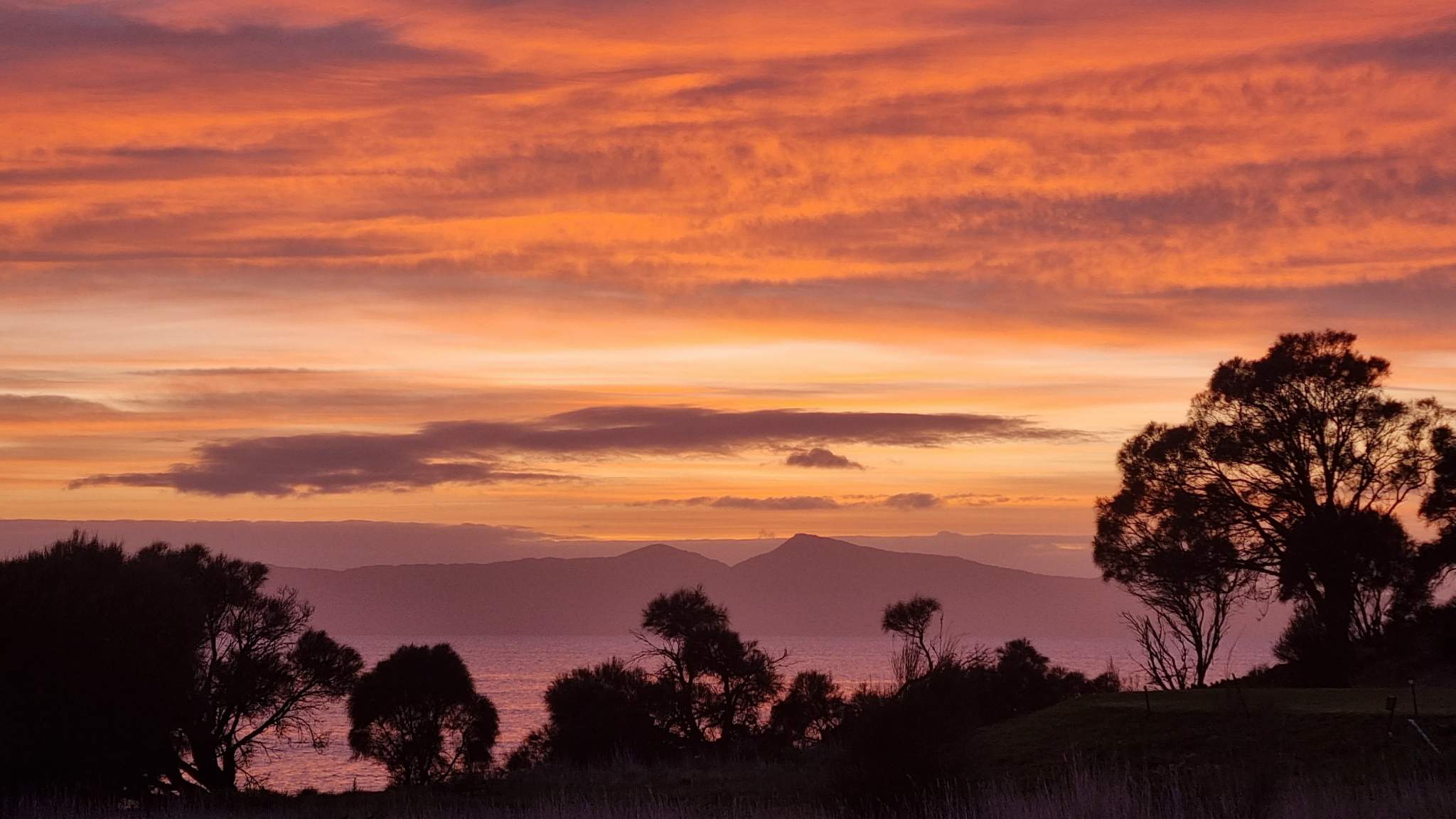 ➢ Photo : L’heure dorée du matin en Tasmanie