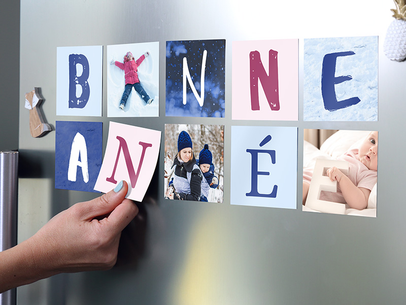 bonne année boite magnets