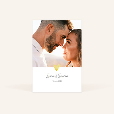 Faire-part de mariage personnalisé