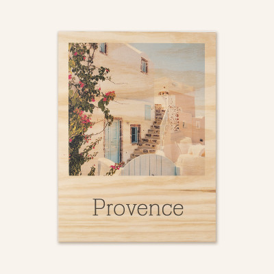 Photo sur bois