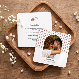 Faire-part de mariage personnalisé