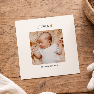 Faire-part de naissance personnalisé