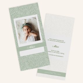 Faire-part de naissance