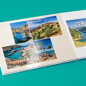 Livre photo paysage luxe ouverture à plat