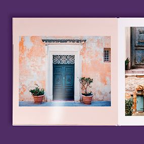 Livre photo carré XL luxe ouverture à plat