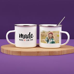 Mug émaillé personnalisé 