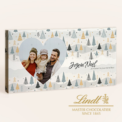 Calendrier de l’Avent personnalisé avec Chocolats Lindt®