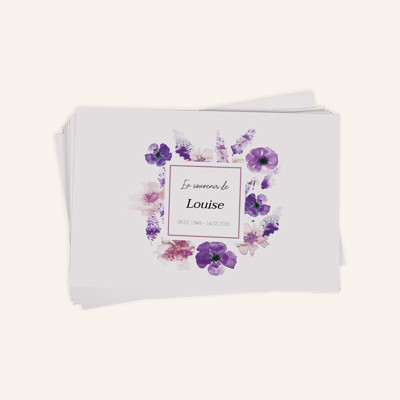 Faire-part de décès personnalisé