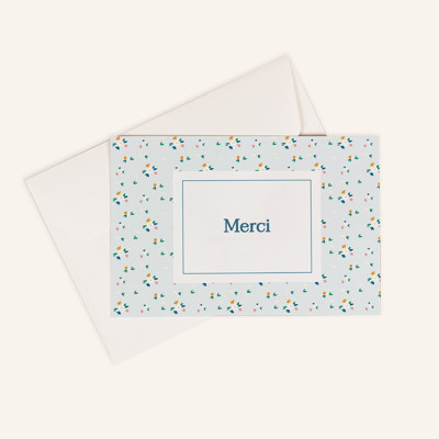 Carte de remerciement personnalisée