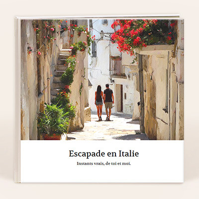 Livre photo carré XL luxe ouverture à plat