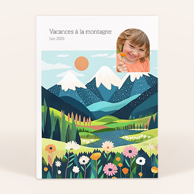 Livre photo portrait - Vacances à la montagne