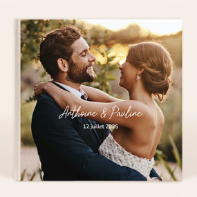 Livre photo carré XL luxe ouverture à plat