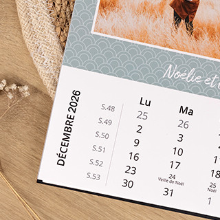 PACKS Calendrier mural A3 portrait premium