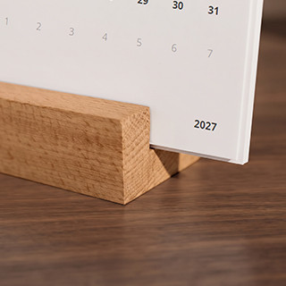 Calendrier socle en bois
