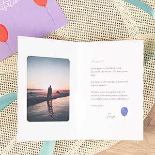 Carte d'anniversaire personnalisée
