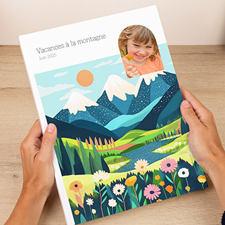 Livre photo portrait - Vacances à la montagne