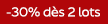 [FR] -30% dès 2 lots CPFP - CARTES26(13/08 au 19/08)