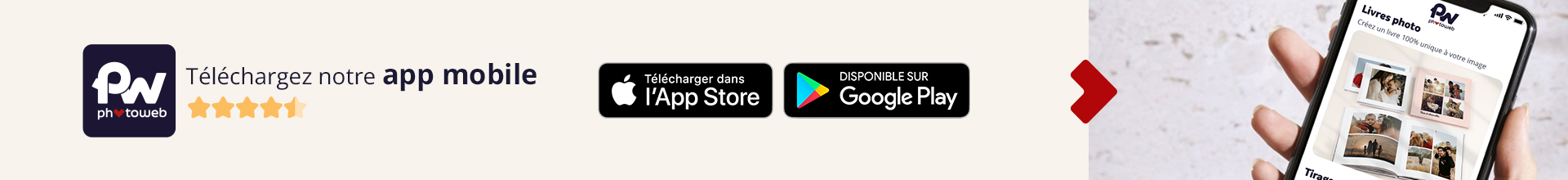 Tous les codes promos Photoweb