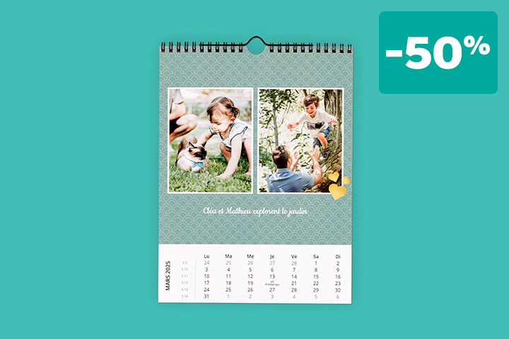 Promo Calendrier mural A4 portrait