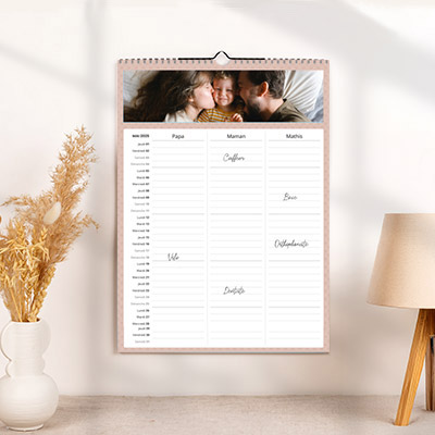 Calendrier familial Photoweb