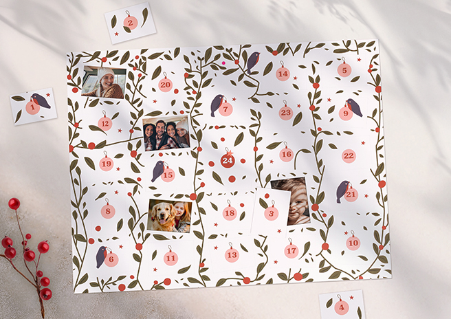 Code promo calendrier de l'avent personnalisé