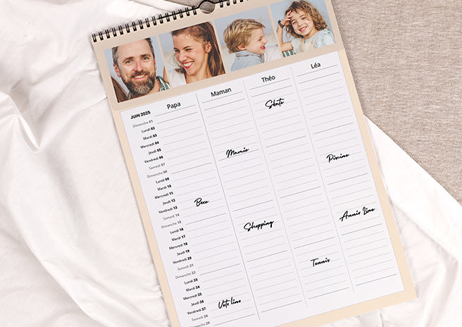 Promo calendrier personnalisé