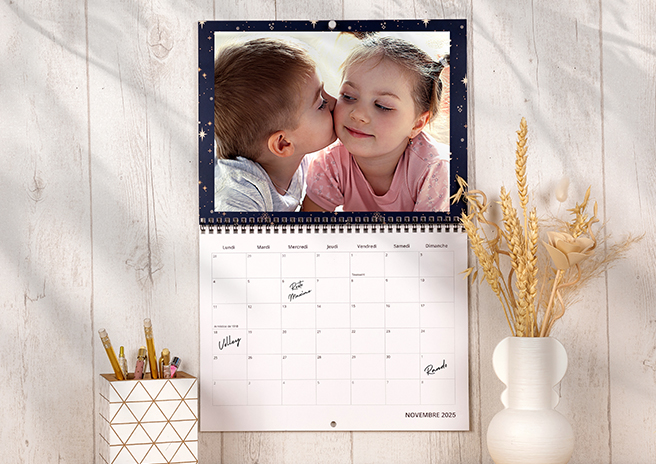 Promo calendrier personnalisé