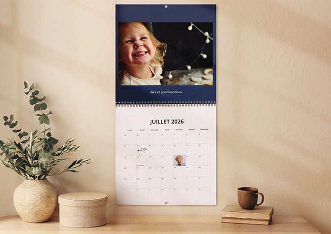 Promo calendrier personnalisé